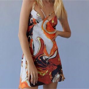 Urban Outfitters Pretty Please Cutout Mini Dress